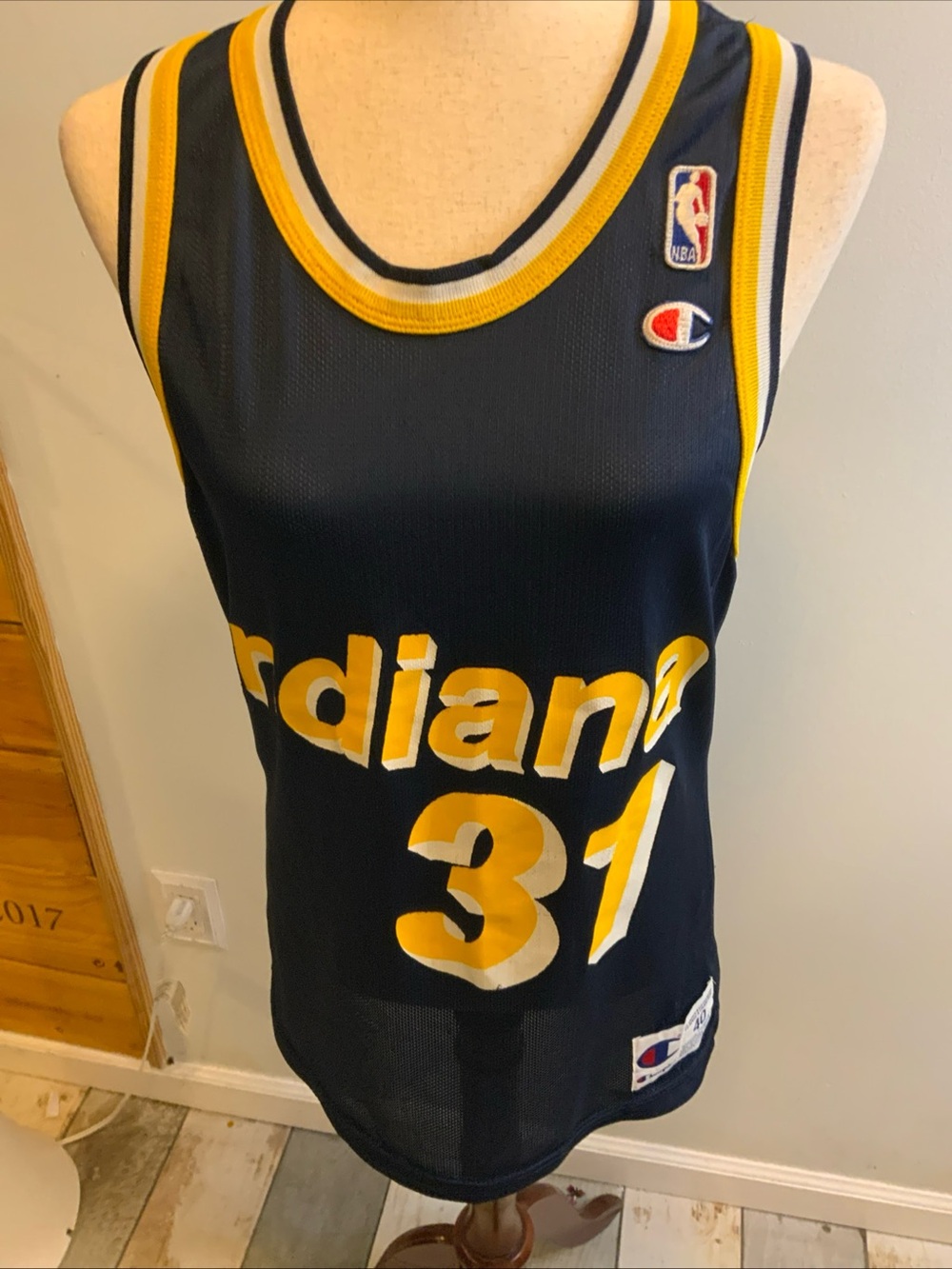 Champion Vintage Reggie Miller Indiana Pacers NBA Jersey size M
